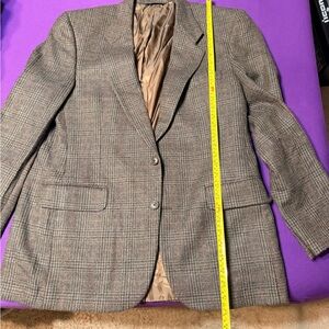 Burberry Tan Plaid Men's Blazer
